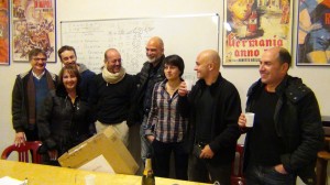 da sinistra: Giuseppe Badalucco, Franca De Angelis, Michele Alberico, Vinicio Canton, Carlo Mazzotta, Barbara Petronio, Marcello Olivieri, Antonio Lauro